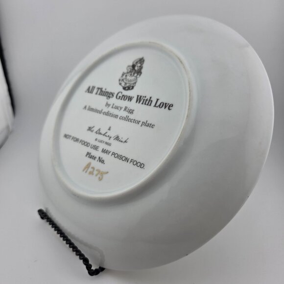 The Danbury‎ Mint Limited All Things Grow with Love by Lucy Rigg Collector Plate - Picture 4 of 5